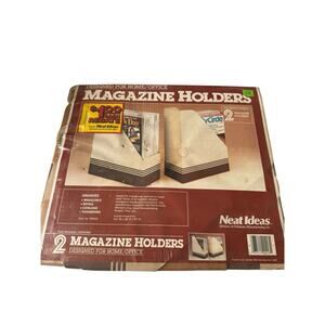 Vintage 1982 Neat Ideas Magazine Holders 2 Pack Sealed Fellowes Office Storage